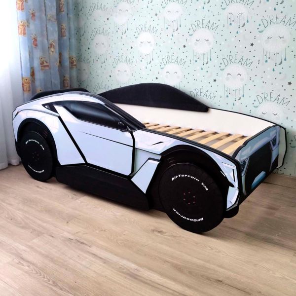 Ліжко машина Hybrid з м'якими бортиками